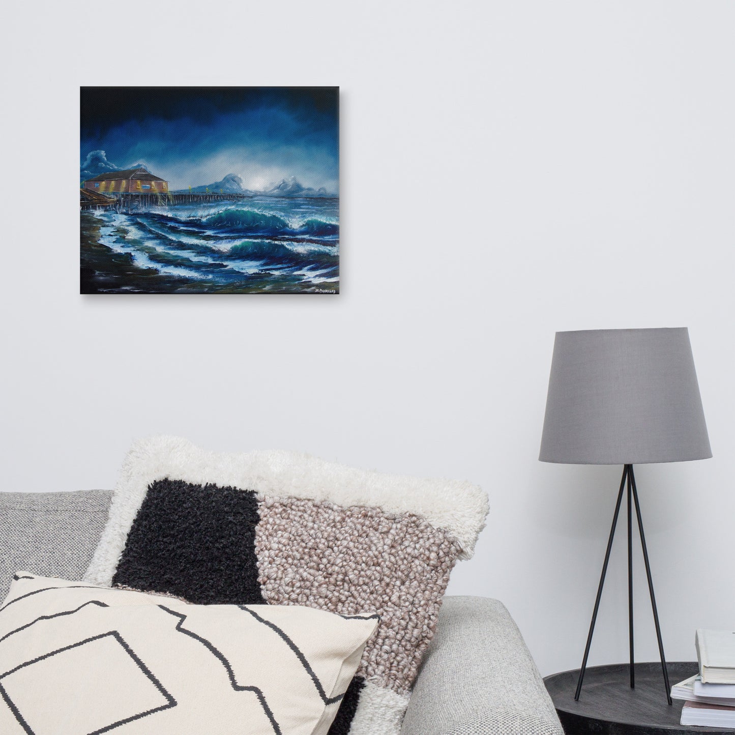 Rodanthe Pier at Night Canvas Print