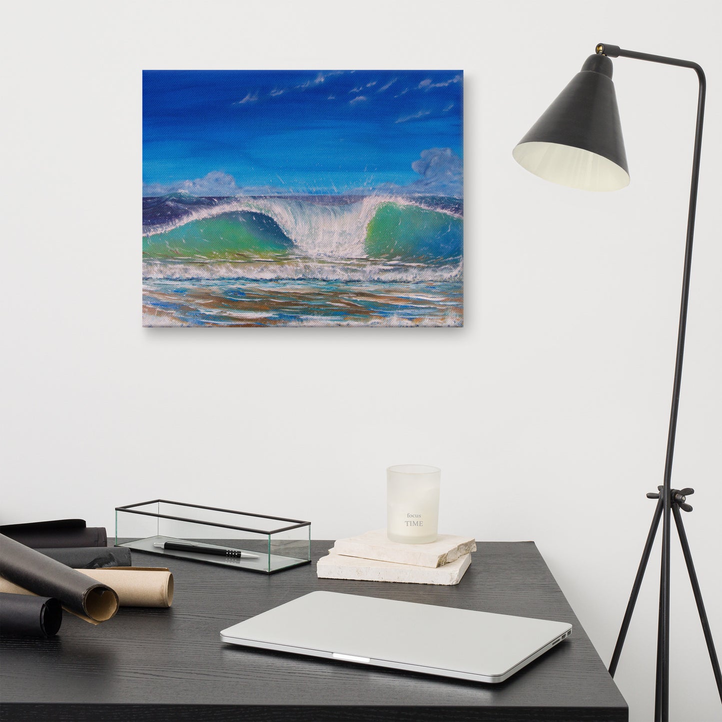 Dean Wave Print Canvas