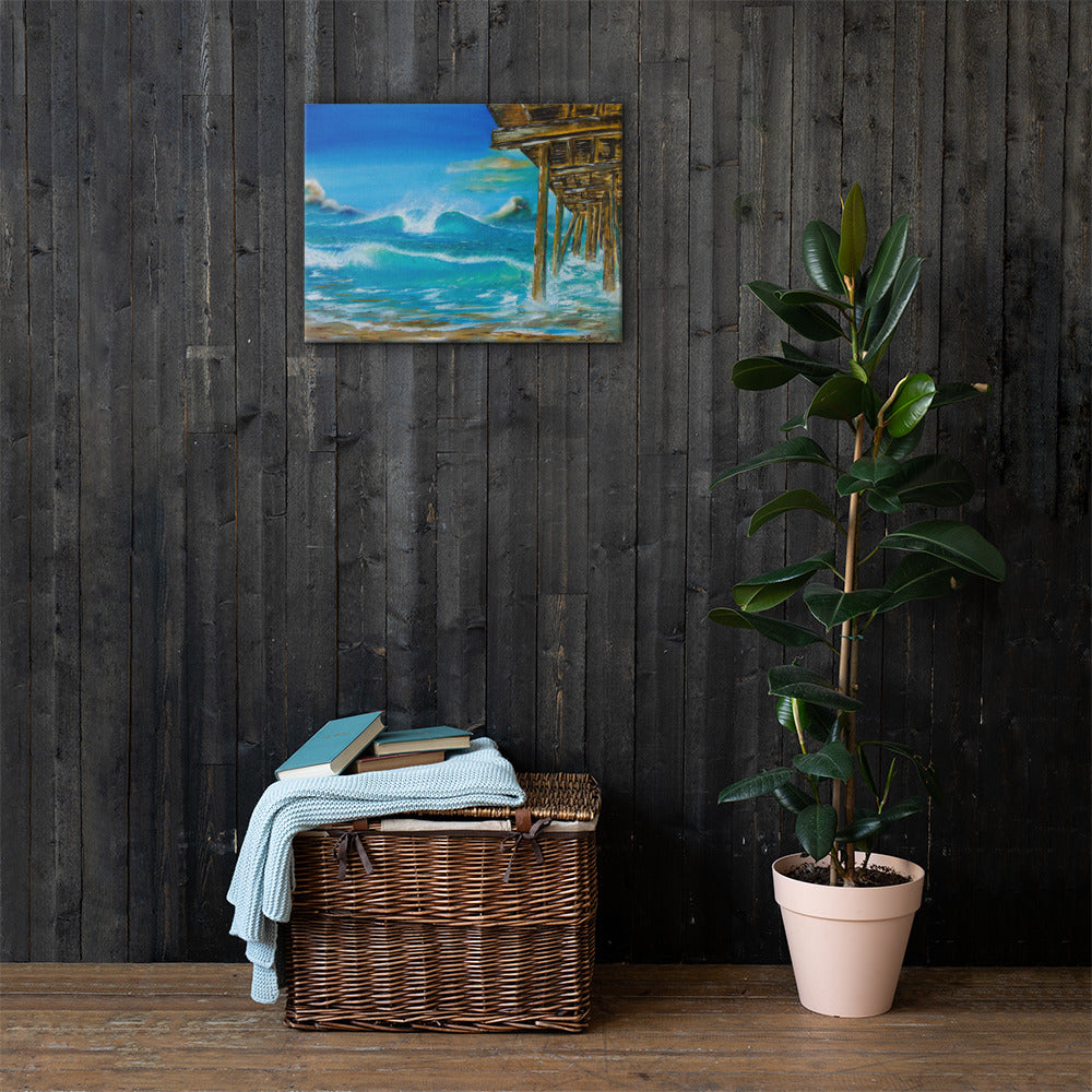 Outer Banks Pier Print on Canvas
