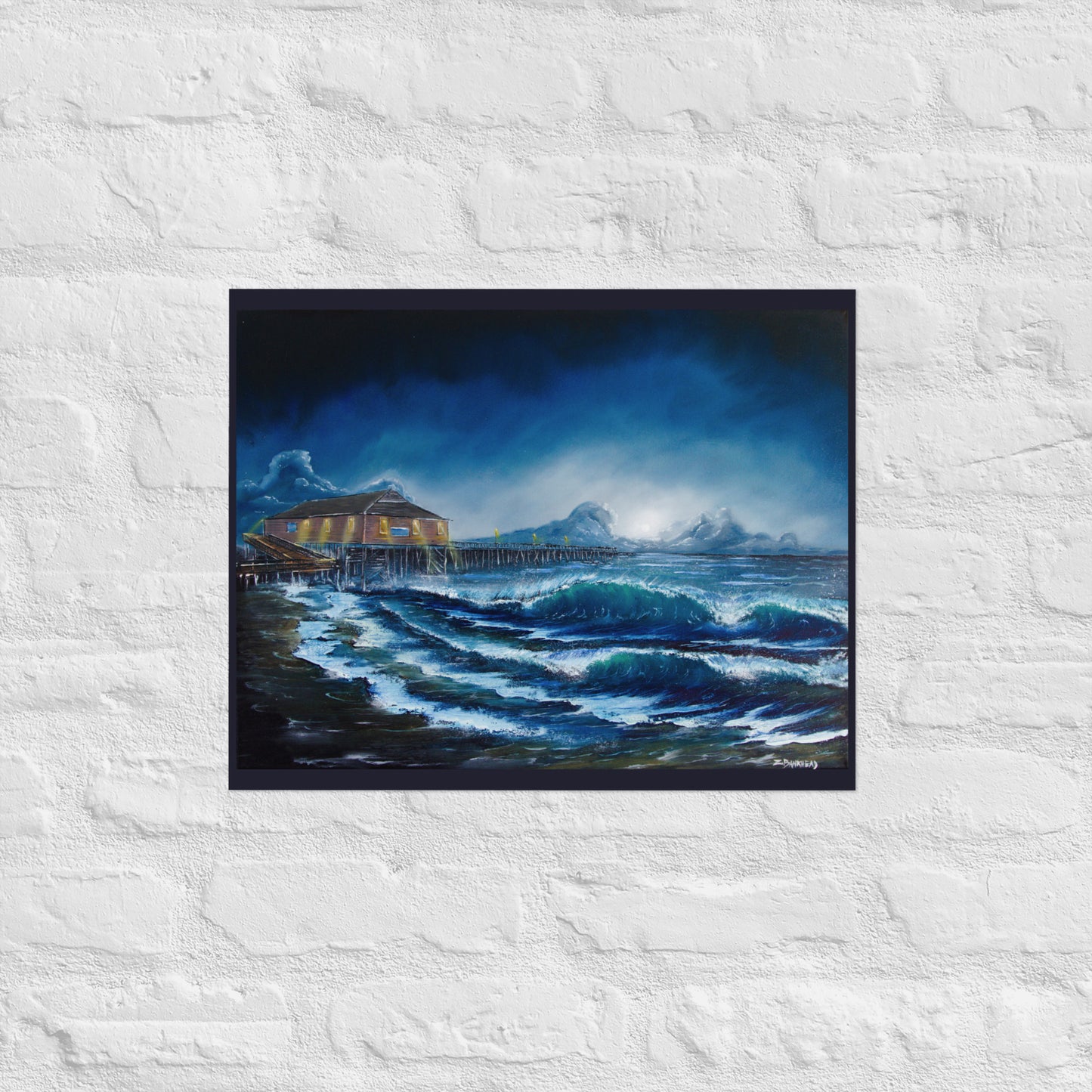 Rodanthe Pier at Night Print