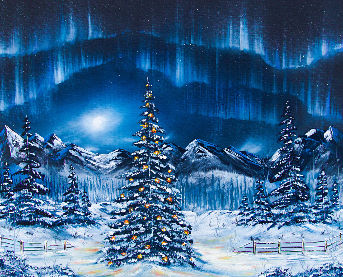 High Country Holiday Original Oil Painting on Canvas