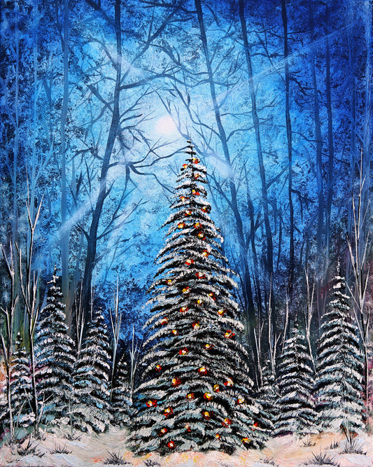 Winter in the Deep Woods Print