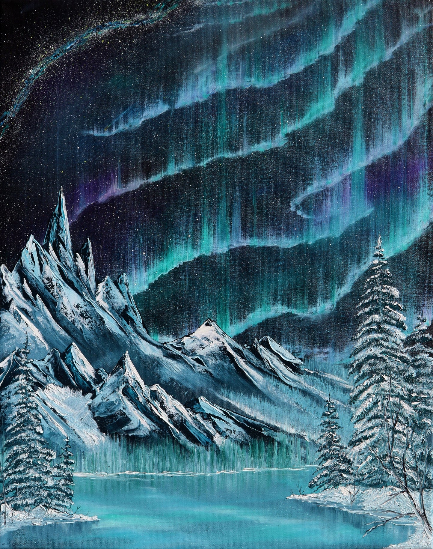 Winter Northern Lights Print