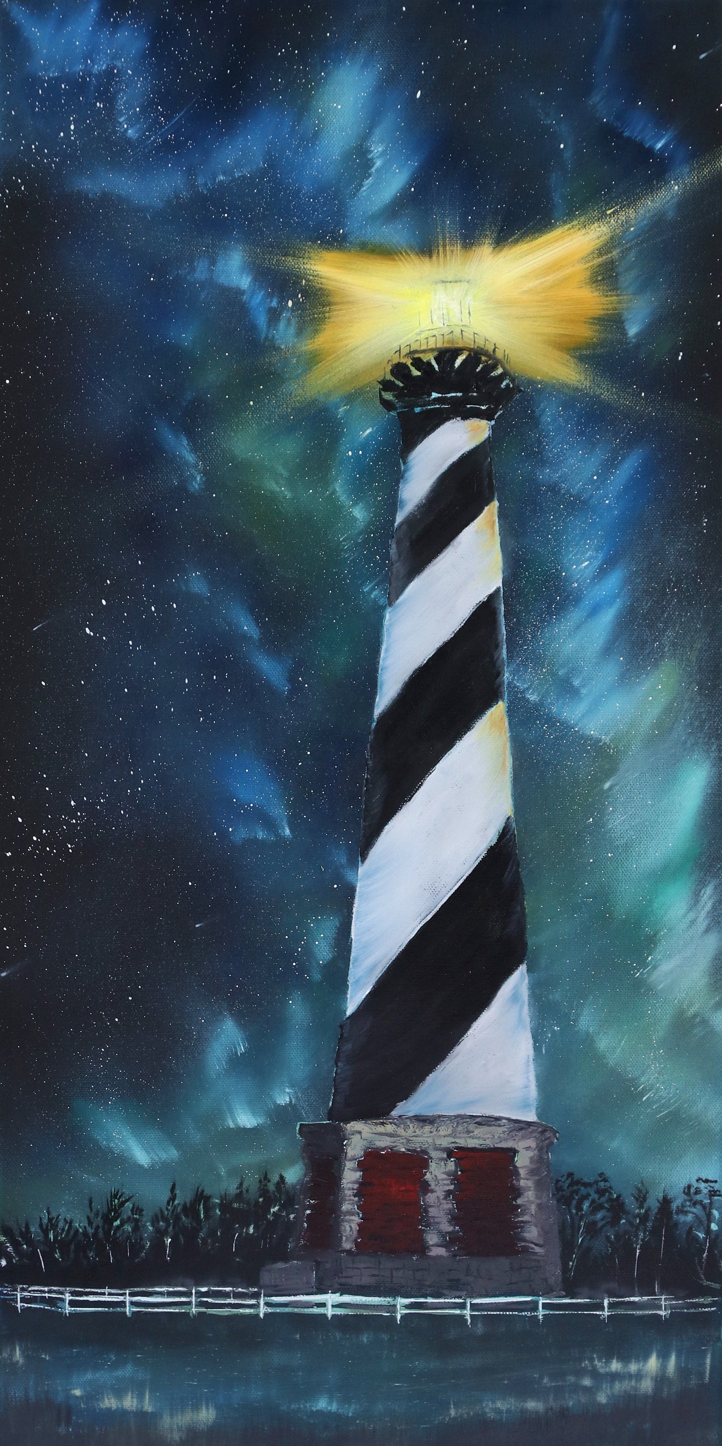 Hatteras Lighthouse under Northern Carolina Lights Original