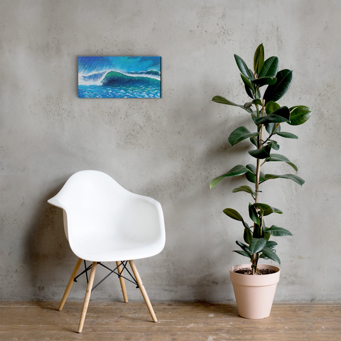 Sets out the Back Print on Canvas