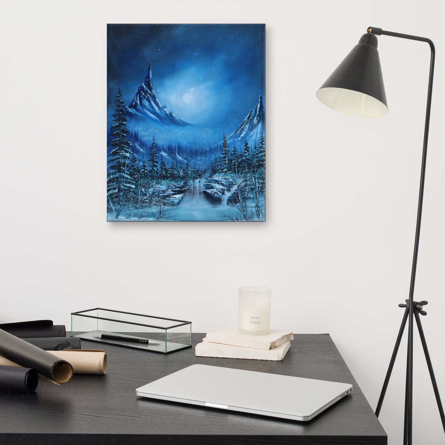 Artic Peaks Print on Canvas