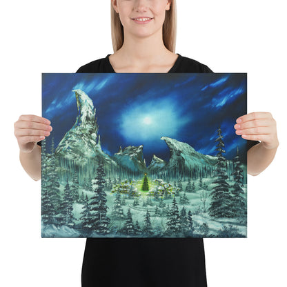 Mt. Crumpit Print on Canvas