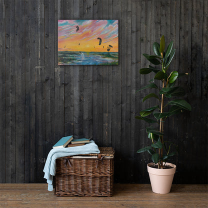 Kiteboarding Planet of the Apes Print on Canvas