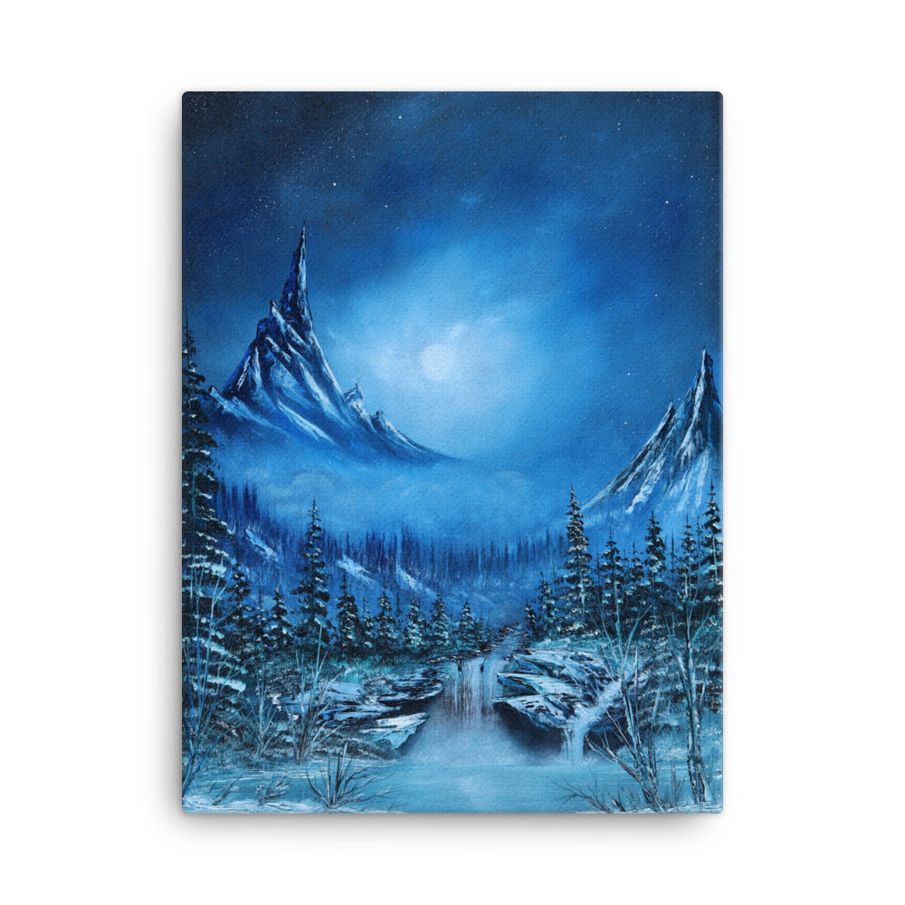 Artic Peaks Print on Canvas