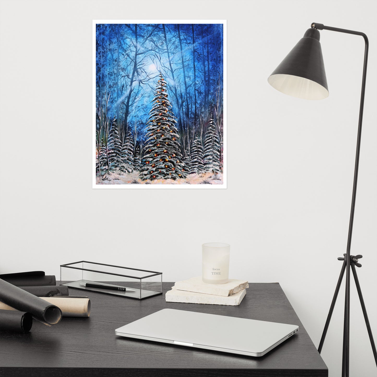 Winter in the Deep Woods Print