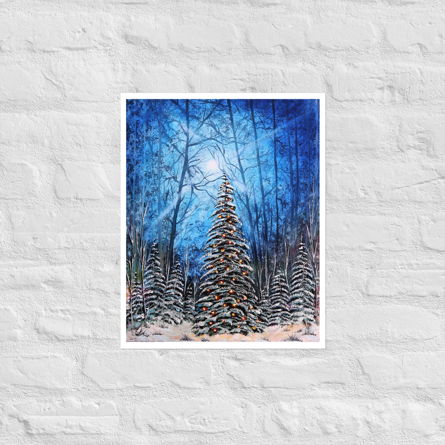 Winter in the Deep Woods Print