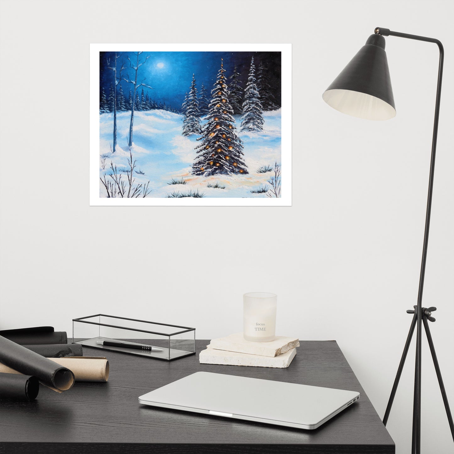 Winter Nights Holiday Print