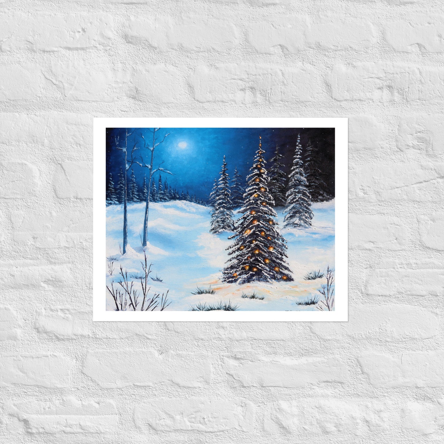 Winter Nights Holiday Print