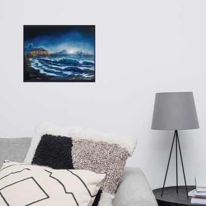 Rodanthe Pier at Night Print