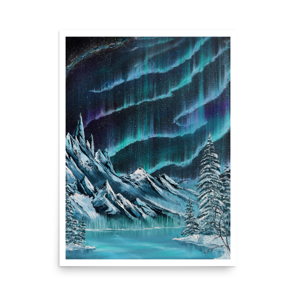 Winter Northern Lights Print