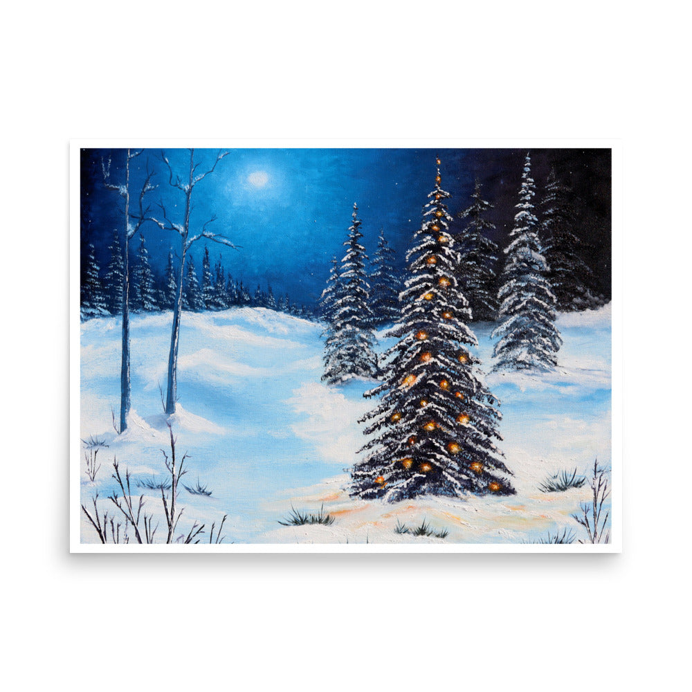 Winter Nights Holiday Print