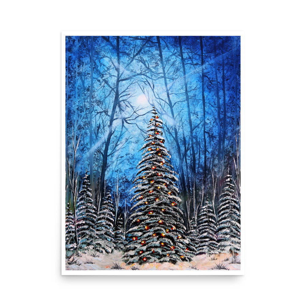 Winter in the Deep Woods Print