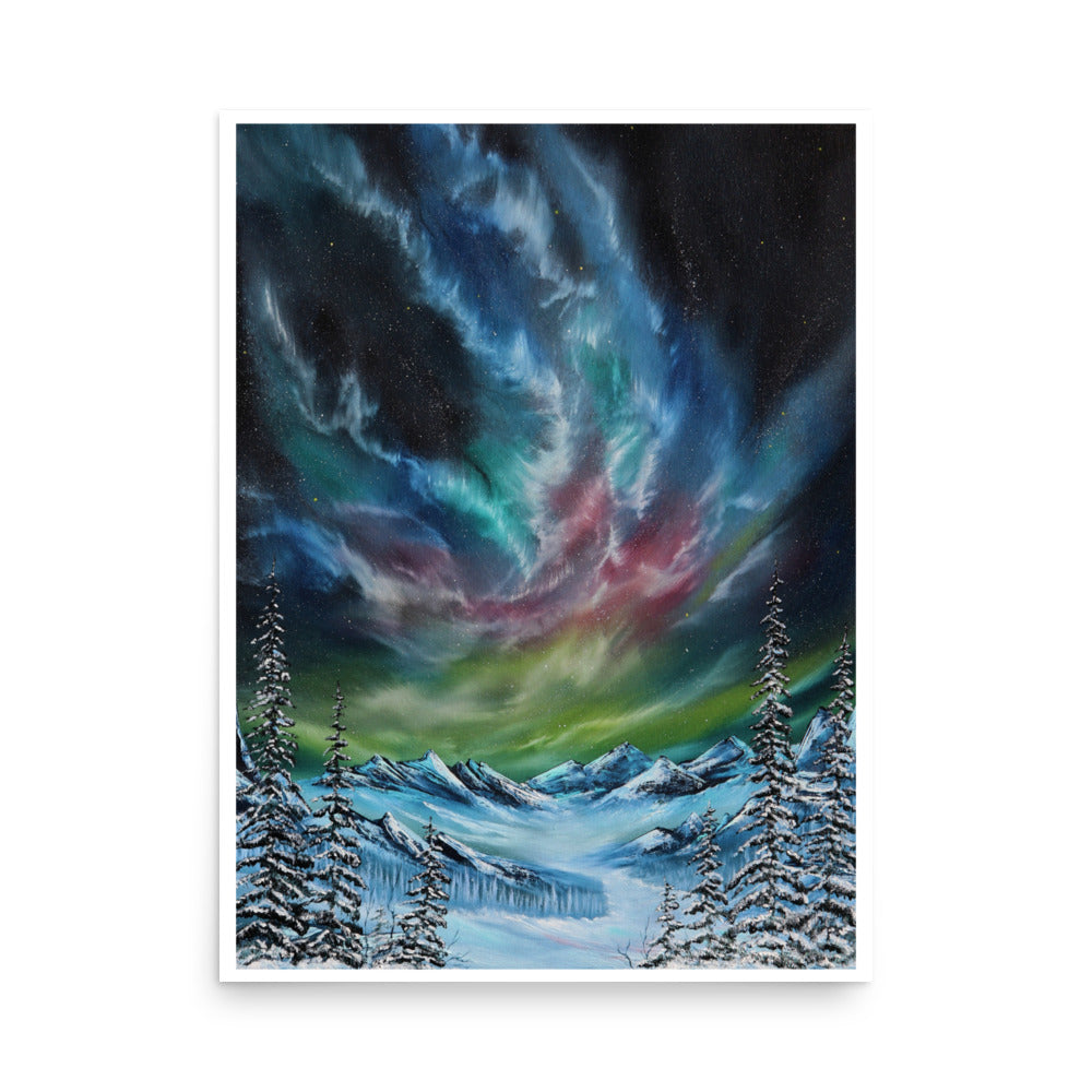 Artic Night Lights Print