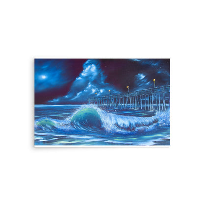 Bioluminescent Shore Break Print