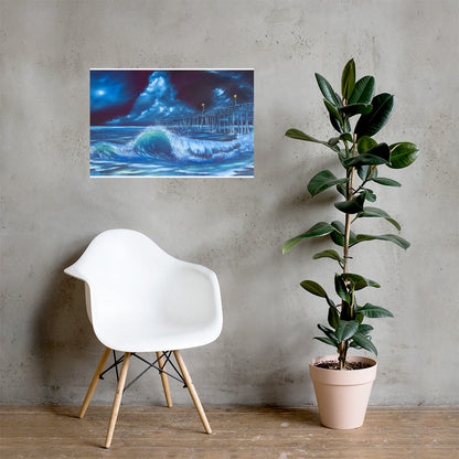 Bioluminescent Shore Break Print