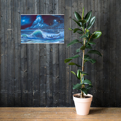 Bioluminescent Shore Break Print