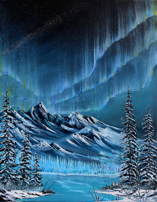 Northern Lights Original Oil on Canvas