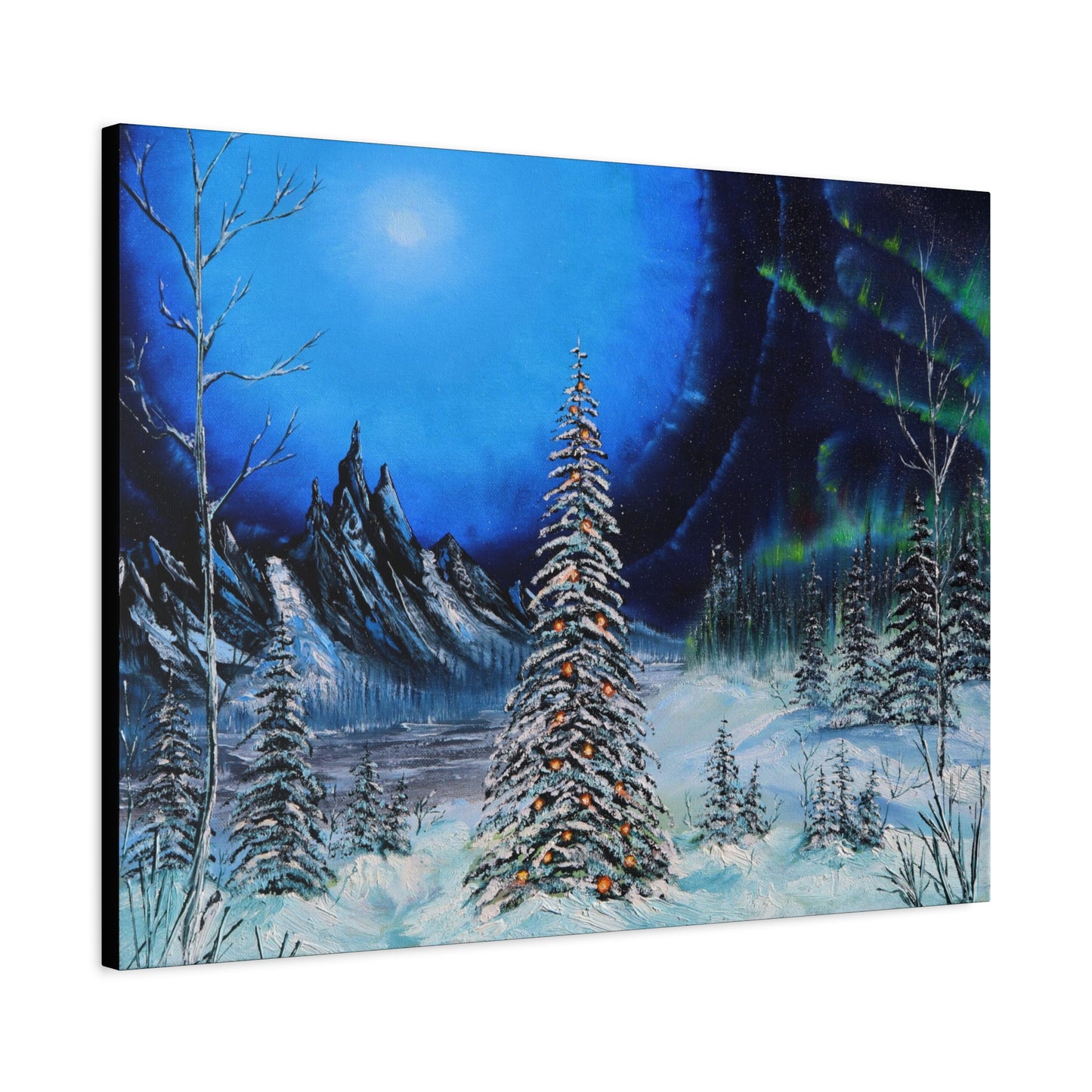 Artic Holiday Original Oil Painting on Canvas